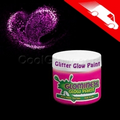 Glominex Glitter Glow Paint 2 Oz. Pink Jars
